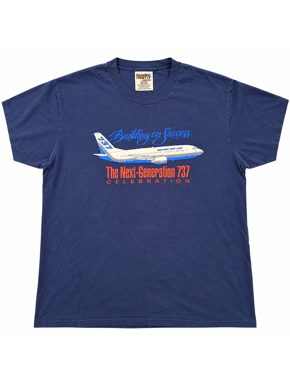 Vintage 1996 Boeing 737-700 Next Generation Celebration T Shirt XL Oneita